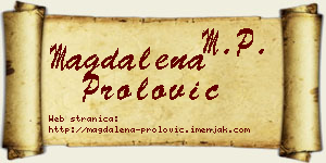 Magdalena Prolović vizit kartica